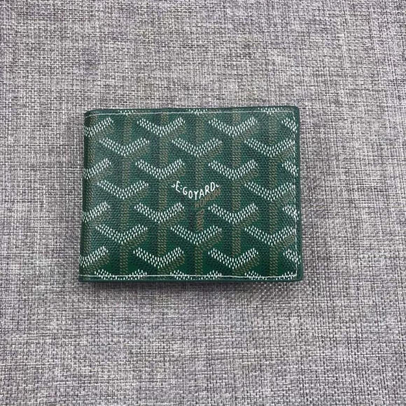 Goyard Goyardine Card Holder Green