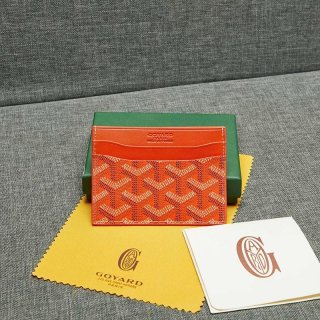 Goyard Goyardine Saint Sulpice Card Holder Orange