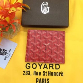 Goyard Goyardine Victoire Small Bifold wallet Red