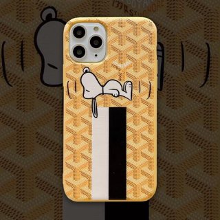 Goyard Goyardine Saint Louis X Snoopy iPhone Case Yellow